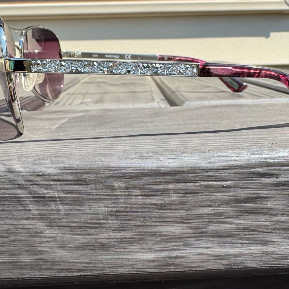 Guess by Merciano Crystal Accent Aviator Sunglasses - Picture 7 of 9